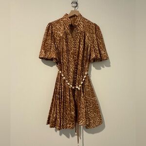 Zimmerman Tropicana Flutter Sleeve Mini Dress - Size 3